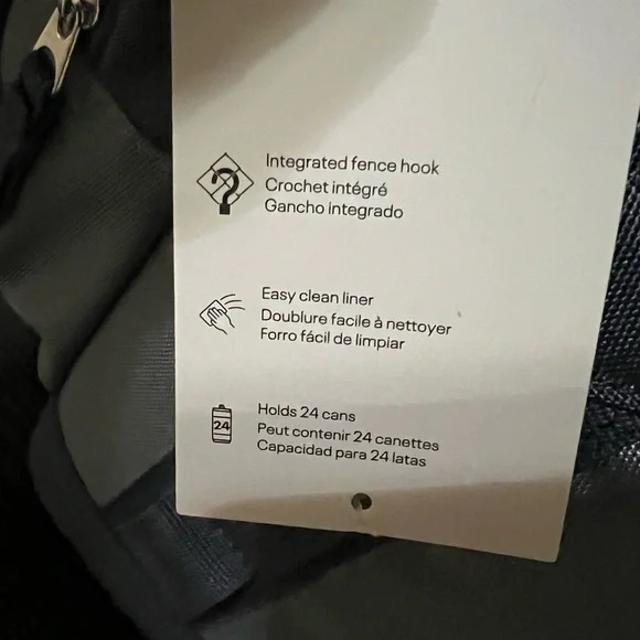 Under Armour UA 24 Can Soft Sideline Cooler Zip Pockets Gravel/Downpour Gray - Picture 3 of 4